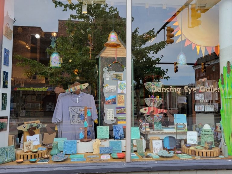 Dancing Eye Gallery A gift shop featuring handmade tile and jewelry, greeting cards and unique